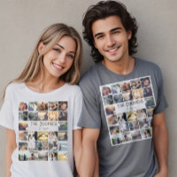 Collage photo et texte personnalisé modèle