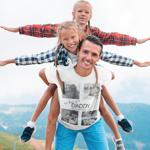 T-shirt Collage Photo Moderne   Nous t'aimons Papa