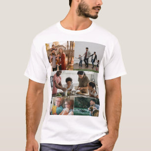 T-shirt Collage photo personnalisé moderne 5