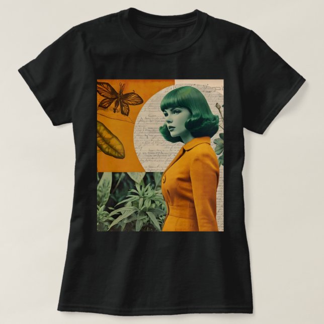 T-shirt Collage vintage (Design devant)