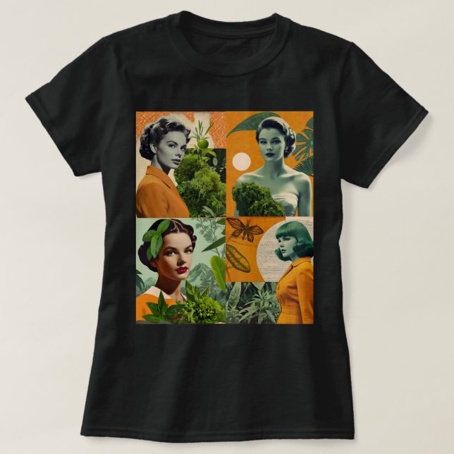 T-shirt Collage vintage (Design devant)