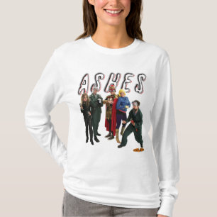 T-shirt Collants et combats : Fonte et logo de cendres