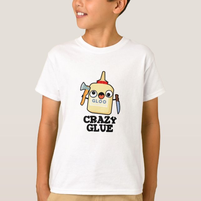 T-shirt Colle fou drôle Super Colle Pun (Devant)