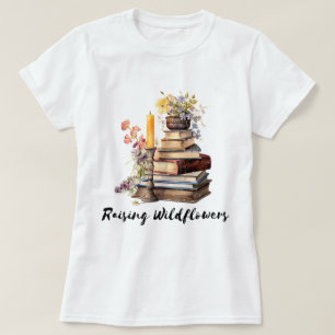 T-shirt Collecte de livres Fleur sauvage