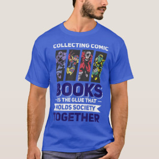 T-shirt Collecter Des Livres De Bande Dessinée Retient La 