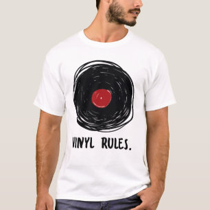 T-shirt Collecteur de disques Vinyl Rules LP Retro