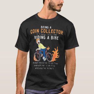 T-shirt Collecteur De Pièces Comme équitation Vélo Cyclist
