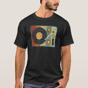 T-shirt Collecteur d'enregistrement musical rétro du lecte