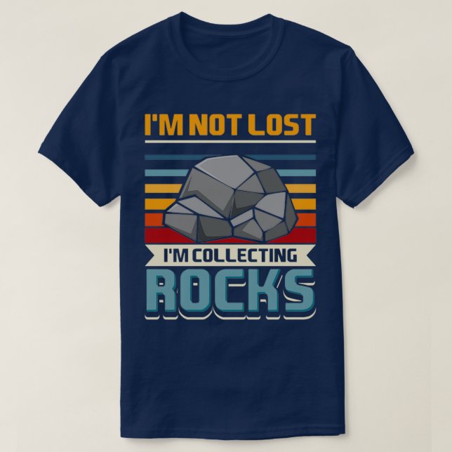T-shirt Collecteurs de roches Géologie Rocks Fossiles Miné (Design devant)