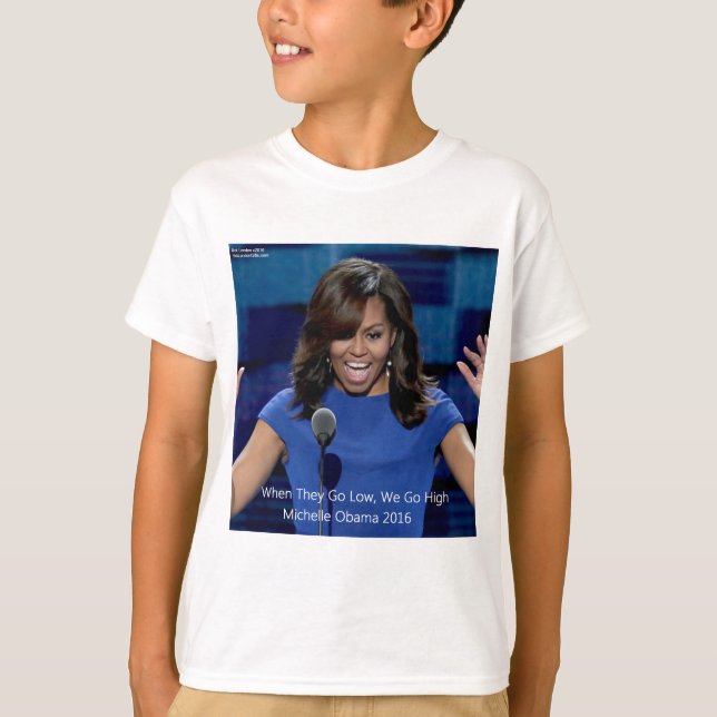 T-shirt Collectif Michelle Obama "We Go High" (Devant)