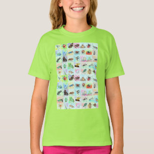 T-shirt Collection de bogues d'été en aquarelle T-S