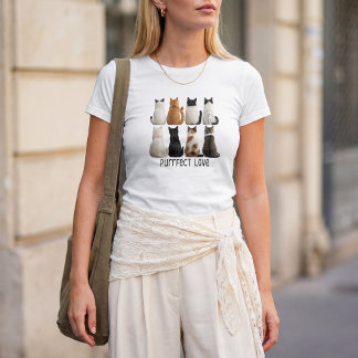 T-shirt Collection de chats parfaite vue arrière
