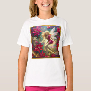 T-shirt Collection de fées de Noël - Cheveux blond or pâle