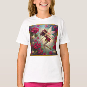 T-shirt Collection de fées de Noël - Cheveux d'Auburn