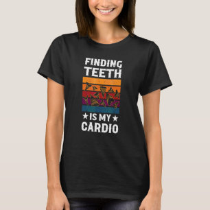 T-shirt Collection de fossiles de dents de requin Mégalodo