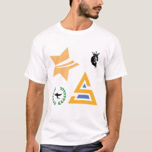T-shirt Collection de logos et symboles abstraits