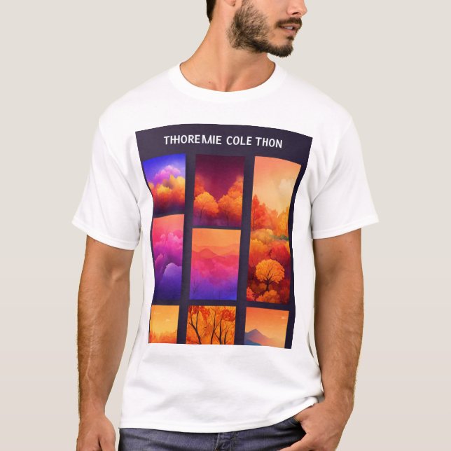 T-shirt Collection de rayons de fumée éthéré" (Devant)