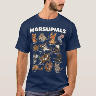 T-shirt Collection drôle d'animaux marsupiaux mignons Wi