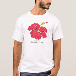 T-SHIRT COLLECTION HIBISCUS DE SINGAPOUR