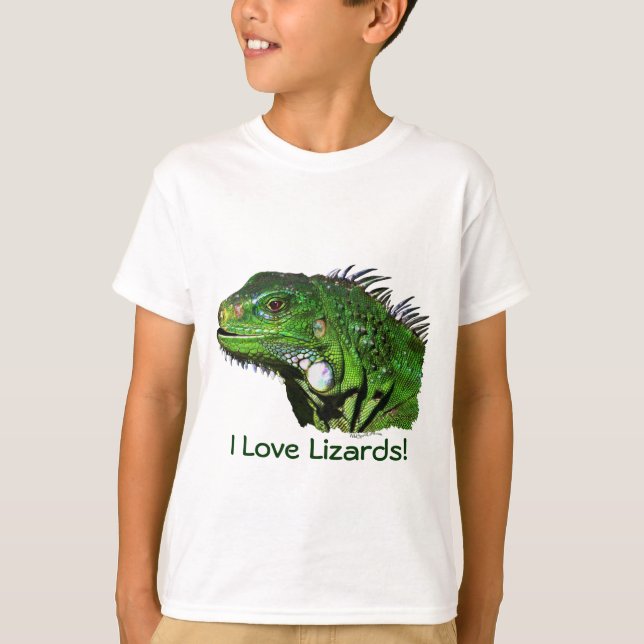 T-shirt Collection Iguana verte (Devant)