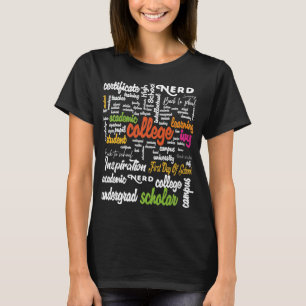 T-shirt College Education Word Cloud motifs