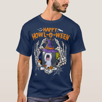 T-shirt Collie Epouse Skeleton Coeur Heureux HowlOWeen Cos