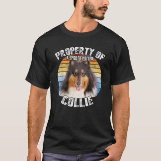 T-shirt Collie Tri Retro Property Of 