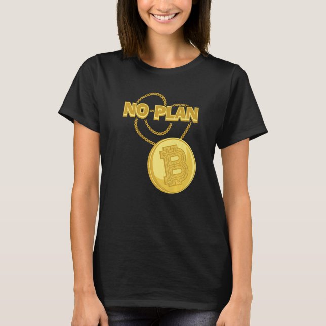 T-shirt Collier Bitcoin Pas de plan B Crypto Devise BTC Co (Devant)