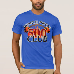 T-shirt Collier d'haltérophilie de banc à presse de 500