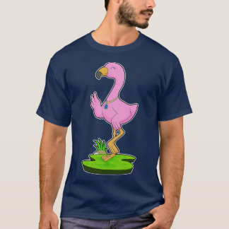 T-shirt Collier Flamant rose