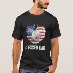 T-shirt Colliers Blessed Dad Christian Patriot Heart