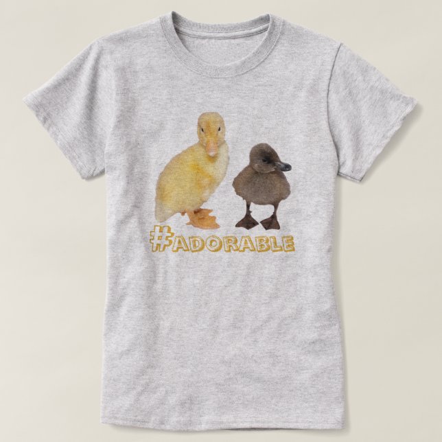 T-shirt Colliers jaunes et gris adorables Photo personnali (Design devant)