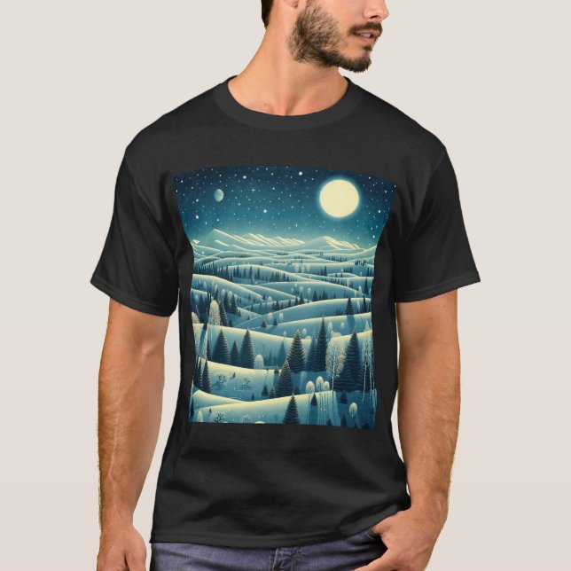 T-shirt Collines d'hiver (Devant)