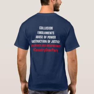 T-shirt Collusion Emoluments Obstruction Imputation