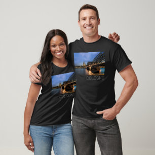 T-shirt Cologne Cityscape Allemagne Dom Souvenir de nuit