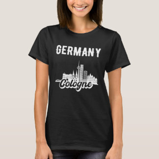 T-shirt Cologne Germany Skyline