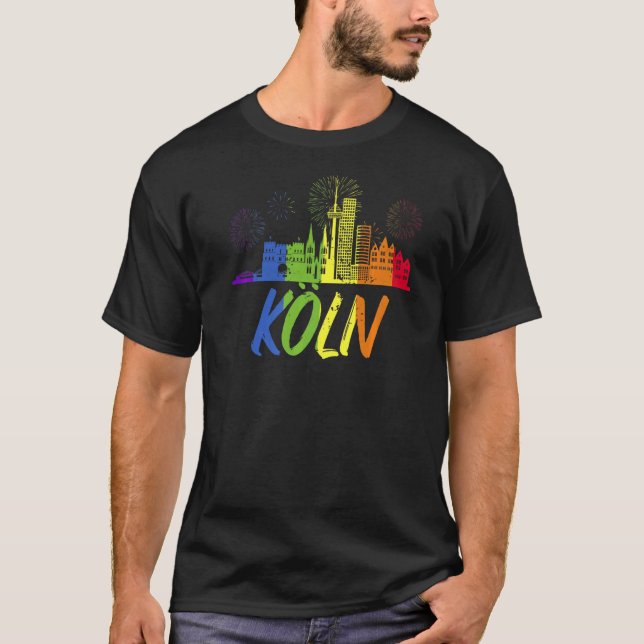 T-shirt Cologne Pride Skyline (Devant)