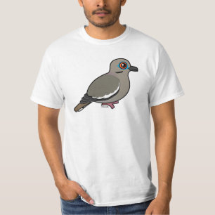 T-shirt colombe Blanc-à ailes