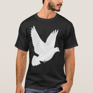 T-shirt Colombe blanche