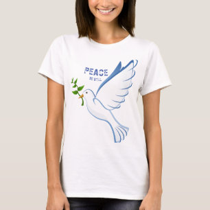 T-shirt Colombe bleu-clair