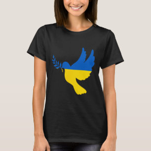 T-shirt Colombe de la paix en Ukraine. Soutenez l'Ukraine.