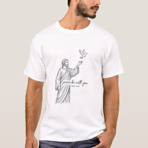 T-shirt Colombe de la Paix Soit Avec Vous Chemise Vintage