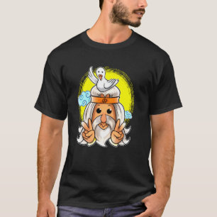 T-shirt Colombe de style hippie mignonne et signe de paix