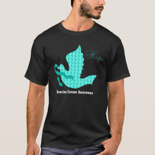 T-shirt Colombe d'espoir - Cancer ovarien de ruban