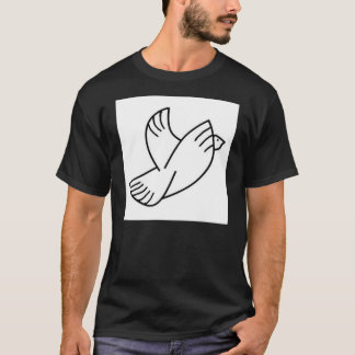 T-shirt Colombe (T-shirt de côté en noir)