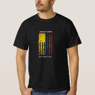 T-shirt Colombie, Colombien Américain, cultivé, Drapeau, r