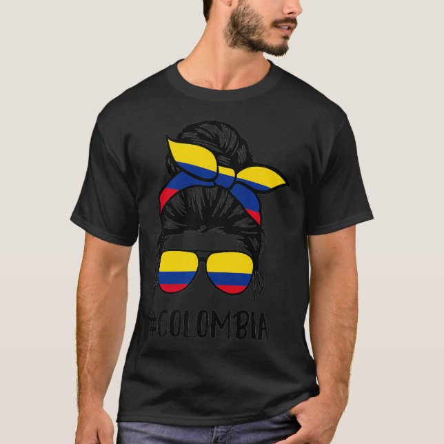 T-shirt Colombie Colombienne Drapeau Pride couleurs femmes (Devant)
