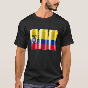 T-shirt Colombie Drapeau De Bière Dans Une Poule - Patriot