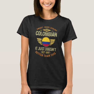T-shirt Colombie Drapeau Fiers Colombiens Hommes et Femmes