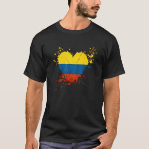 T-shirt Colombie Drapeau J'aime C'est dans mon ADN Colombi